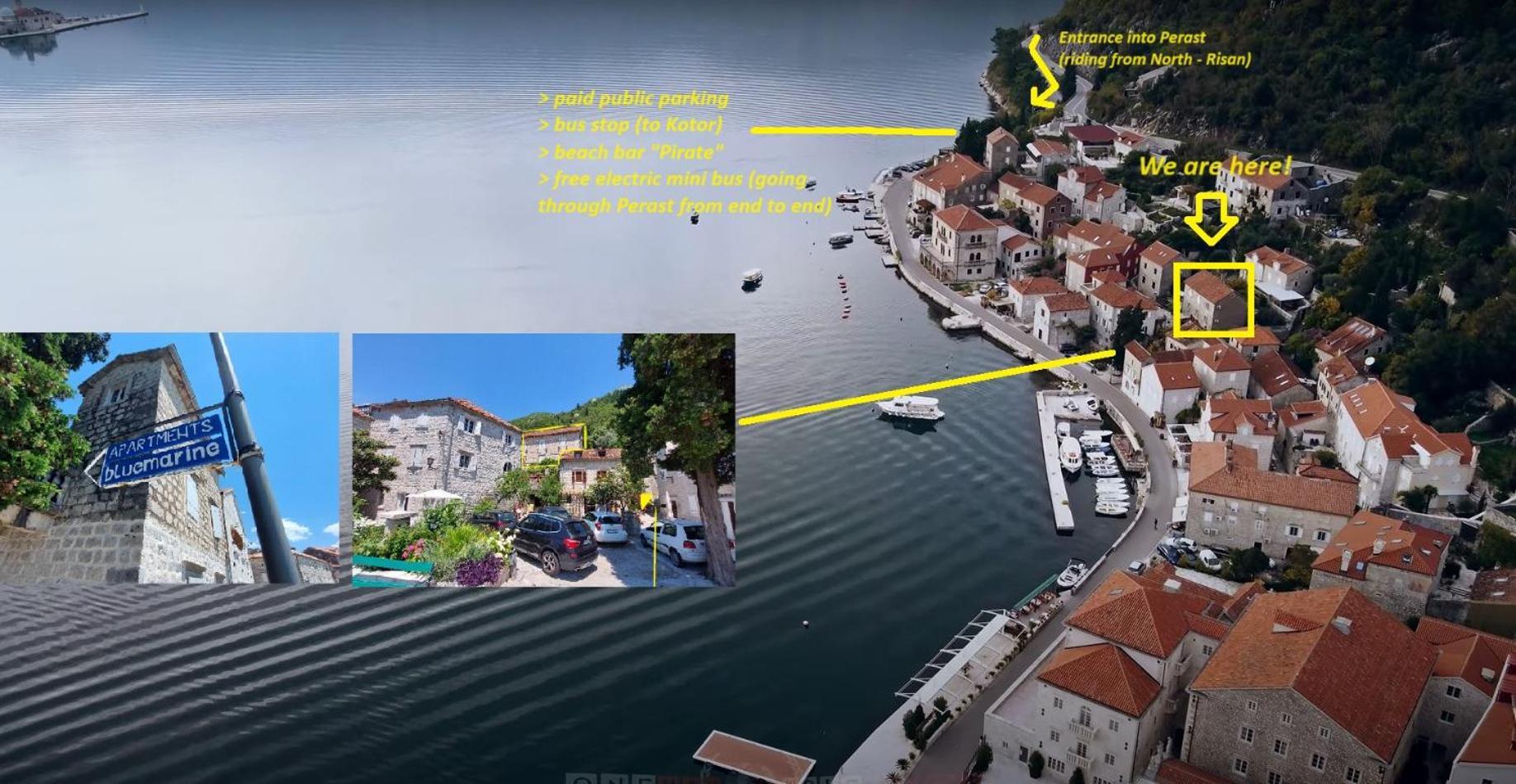 Bluemarine Rooms & Apartments Perast Bagian luar foto